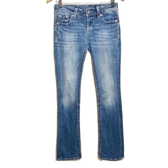 Miss Me Standard Boot Blue Jeans Great Condition Women’s Size 26x35.5 - Picture 1 of 5